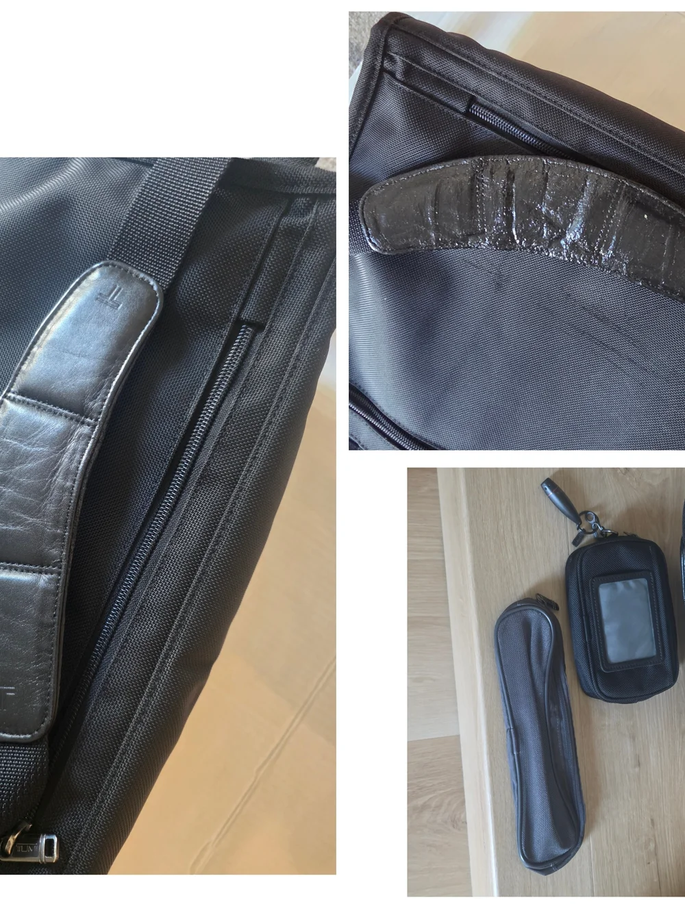 TUMI Men's Business & Travel Black Breifcase -26150D4.